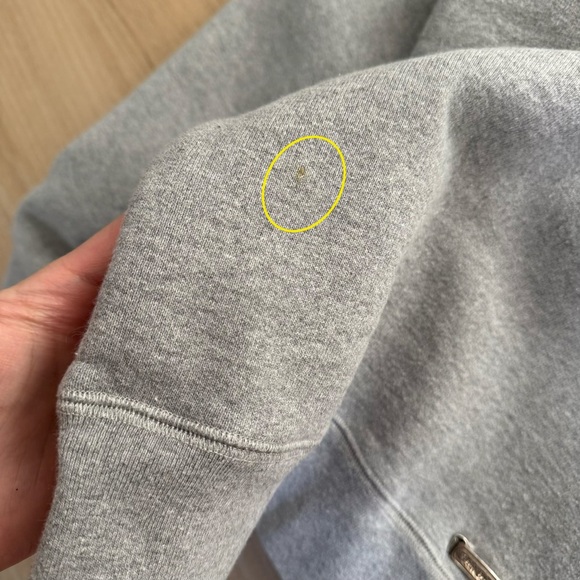 Chrome Hearts Triple Cross Paper Jam Mock Neck Grey Sweatshirt, Size XL - Picture 15 of 16